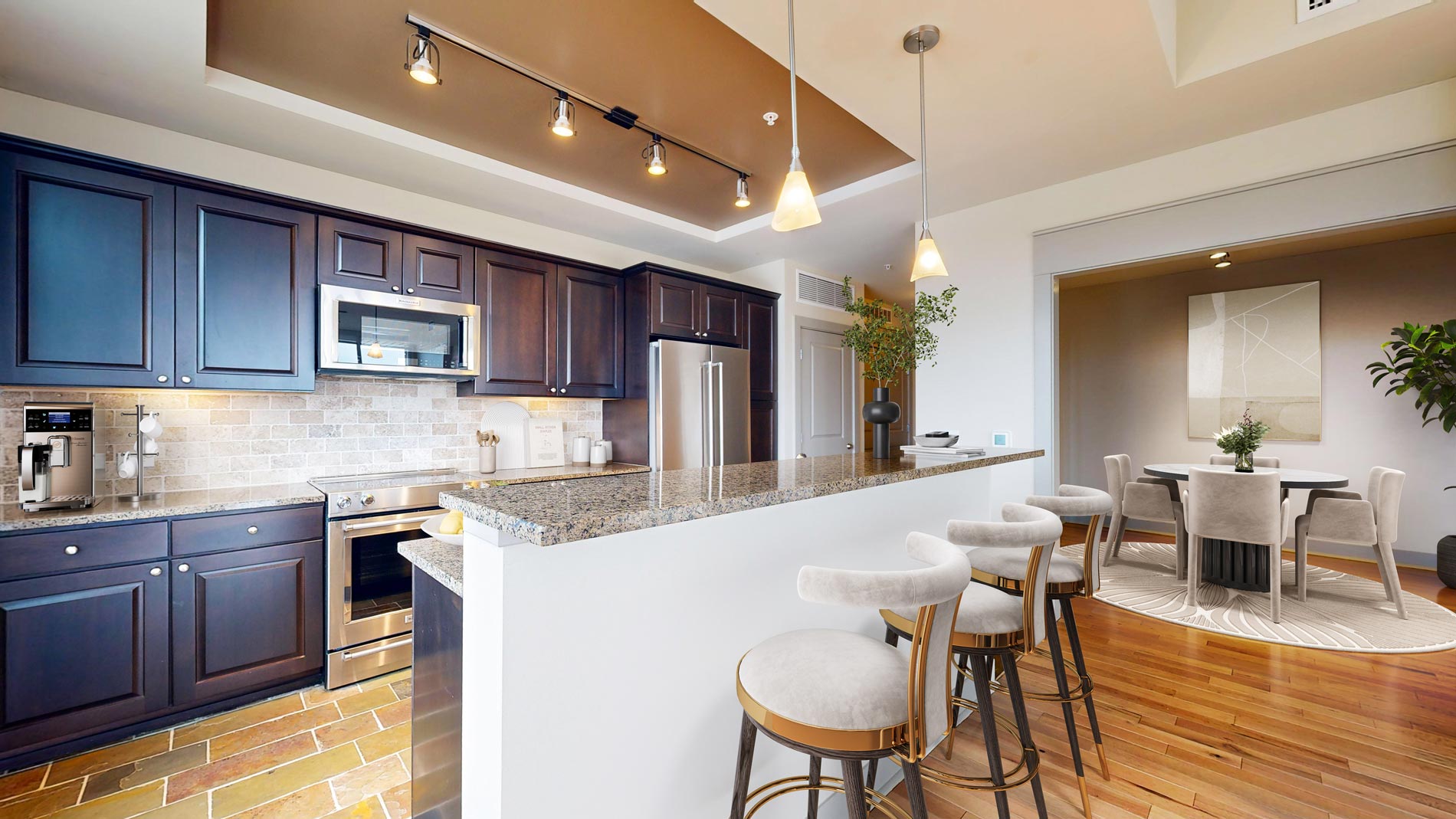 Ten20 Staged kitchen and dining room