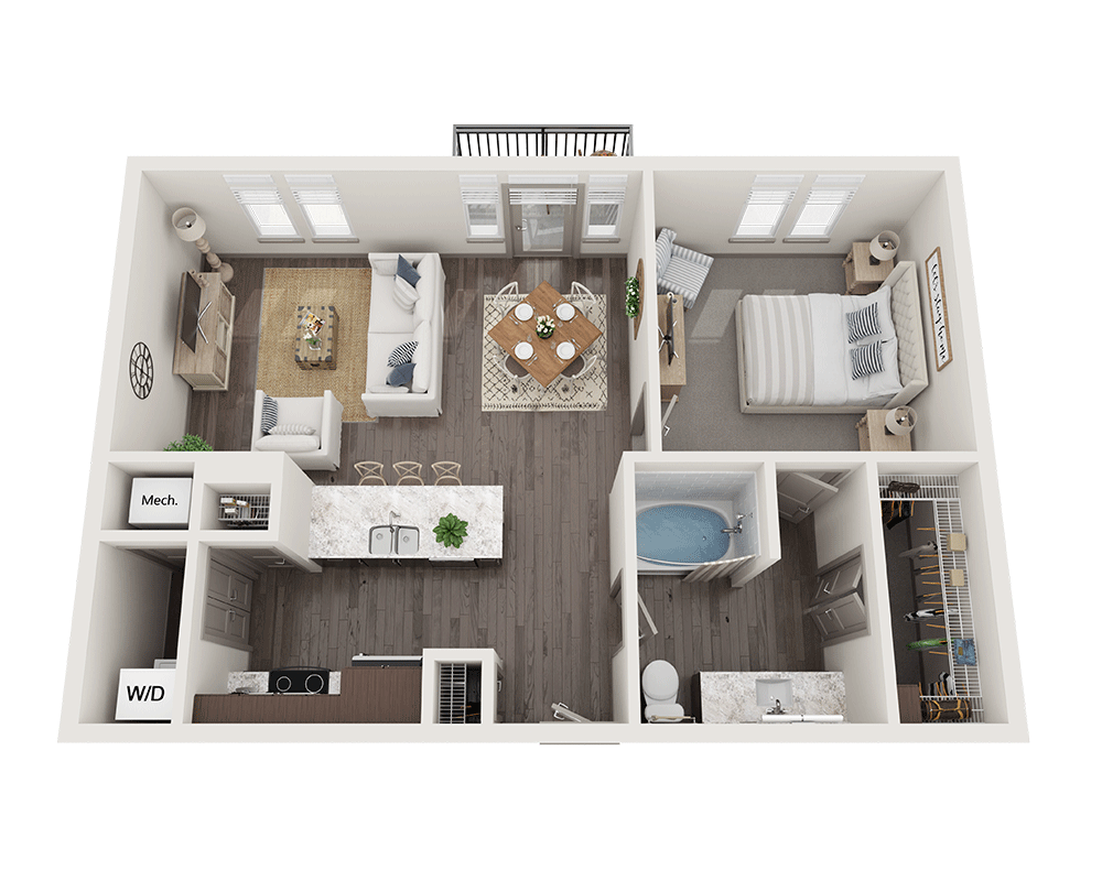 One Bedroom A1W