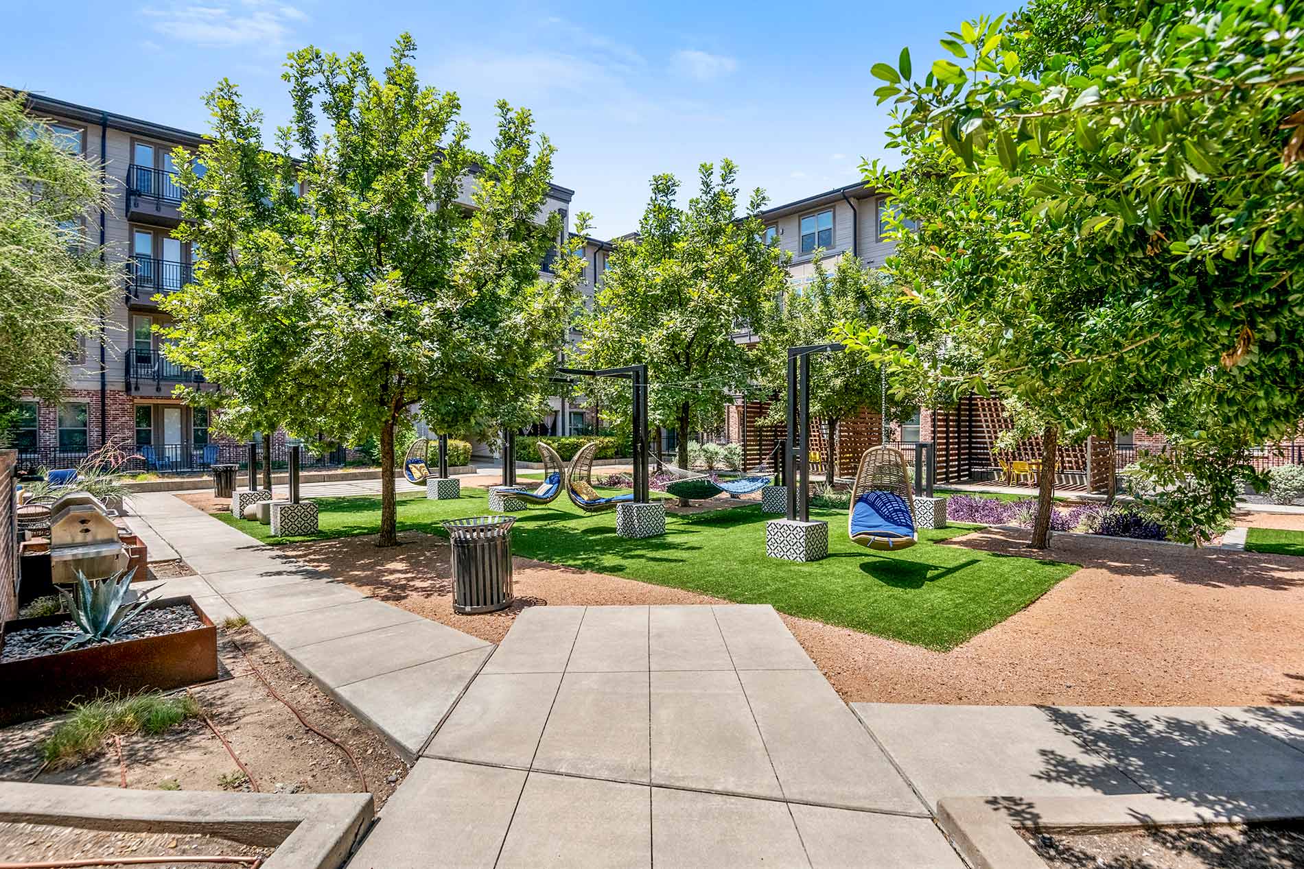 The Canal apartments courtyard