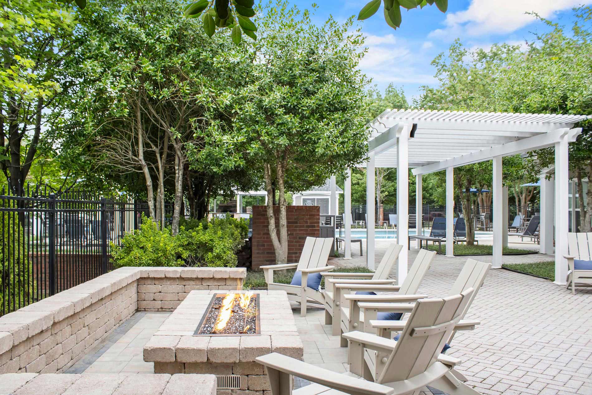 Carriage Homes fire pit