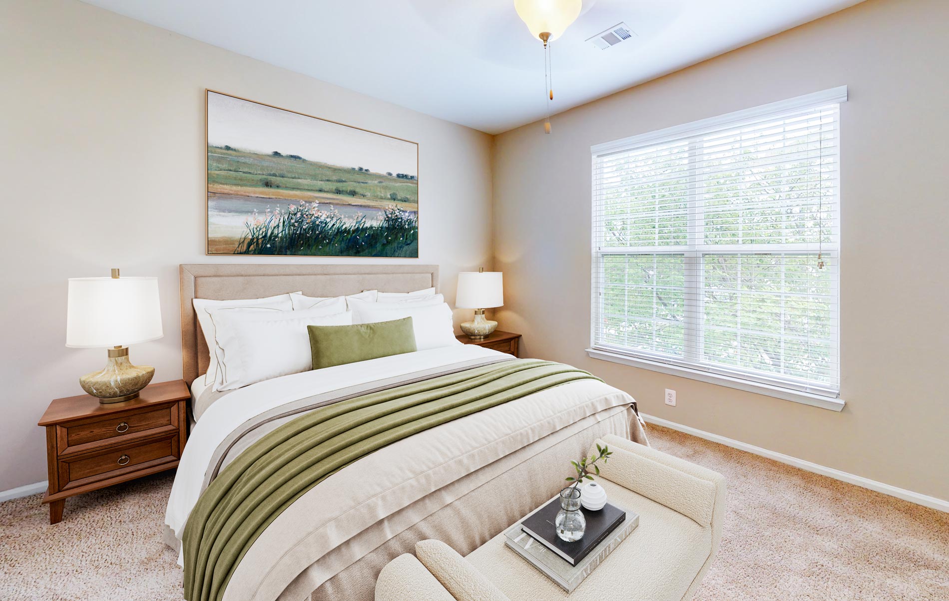 Courts At Dulles staged bedroom