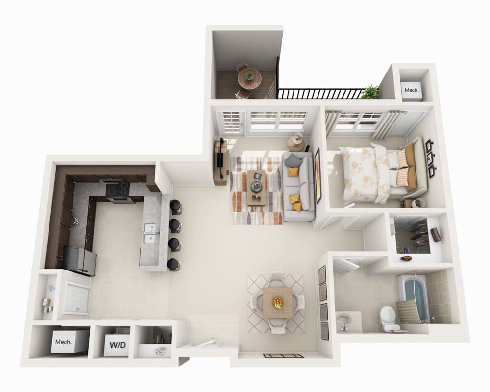 One Bedroom A1D