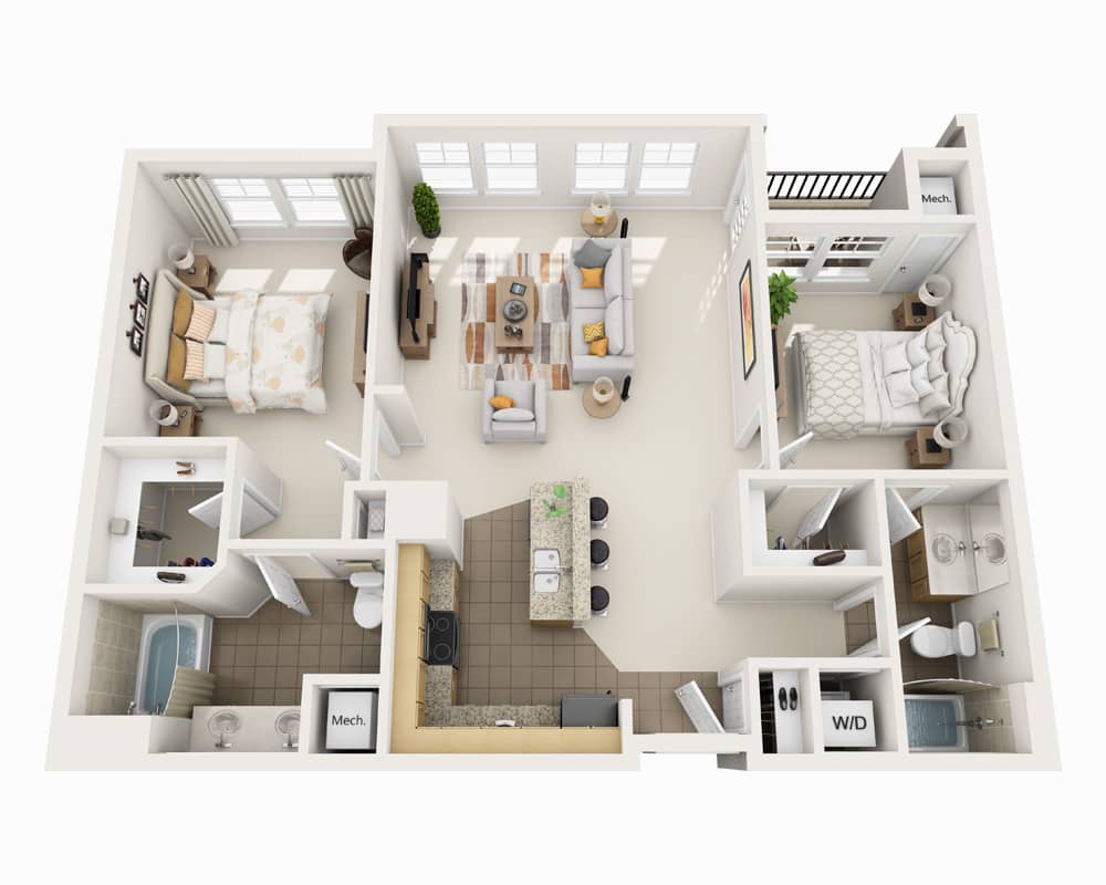 Two Bedroom B2D