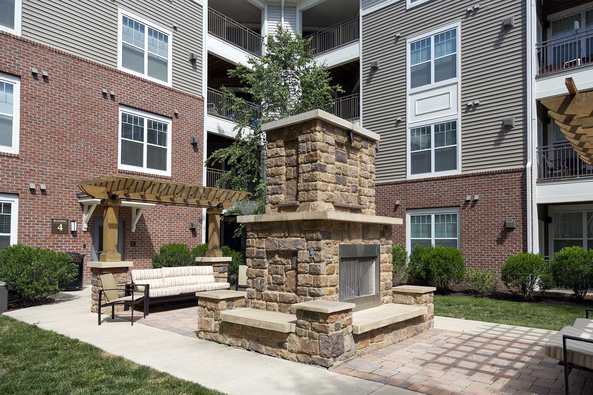 The Enclave at Potomac community fire pit