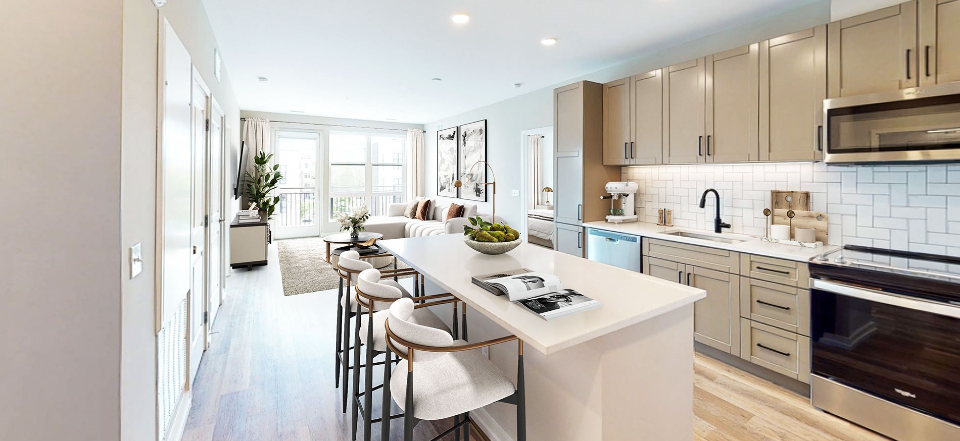 The George Staged kitchen