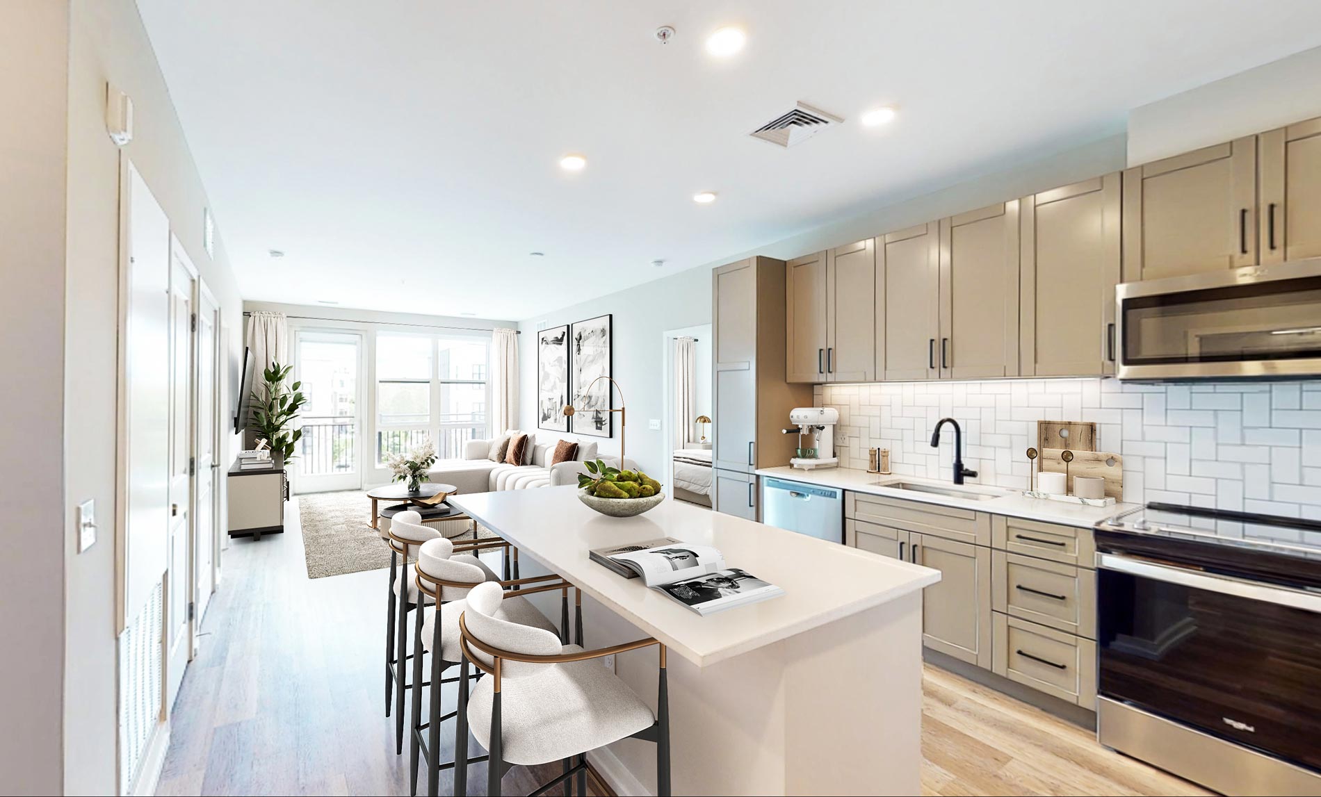 The George Staged kitchen