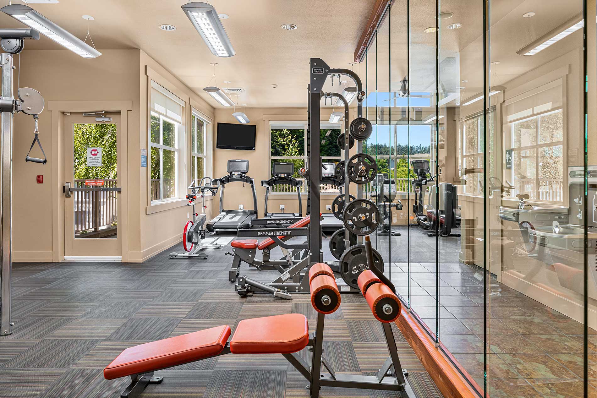 The Hawthorne apartments fitness center