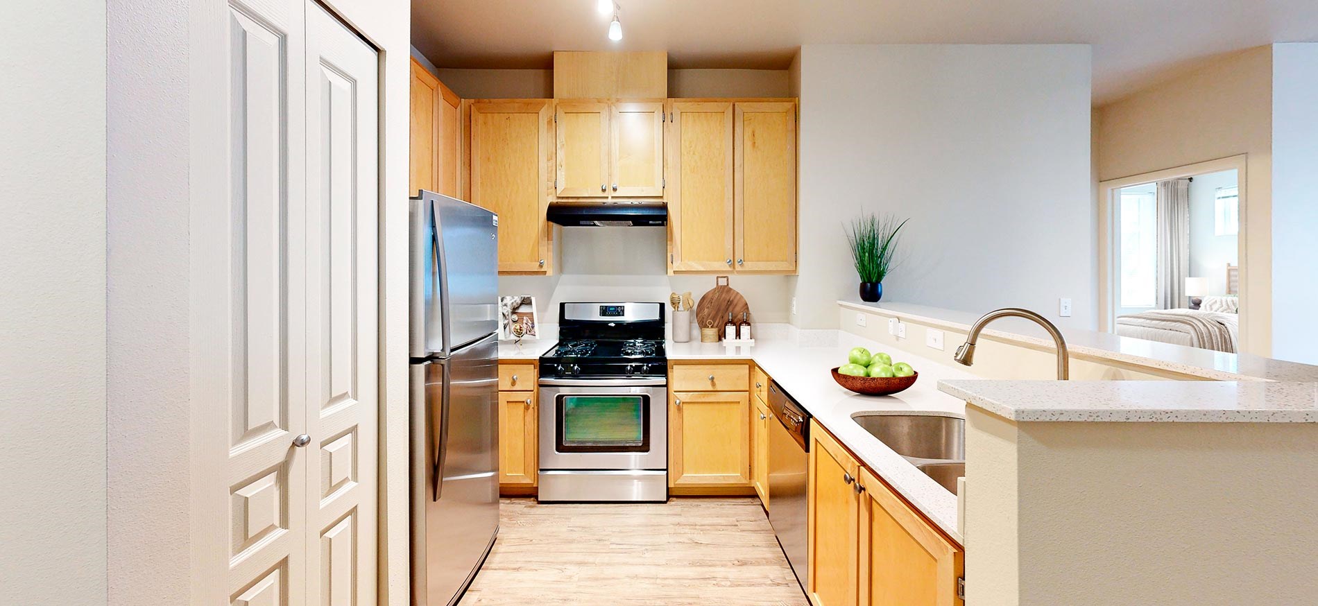 The Hawthorne staged kitchen