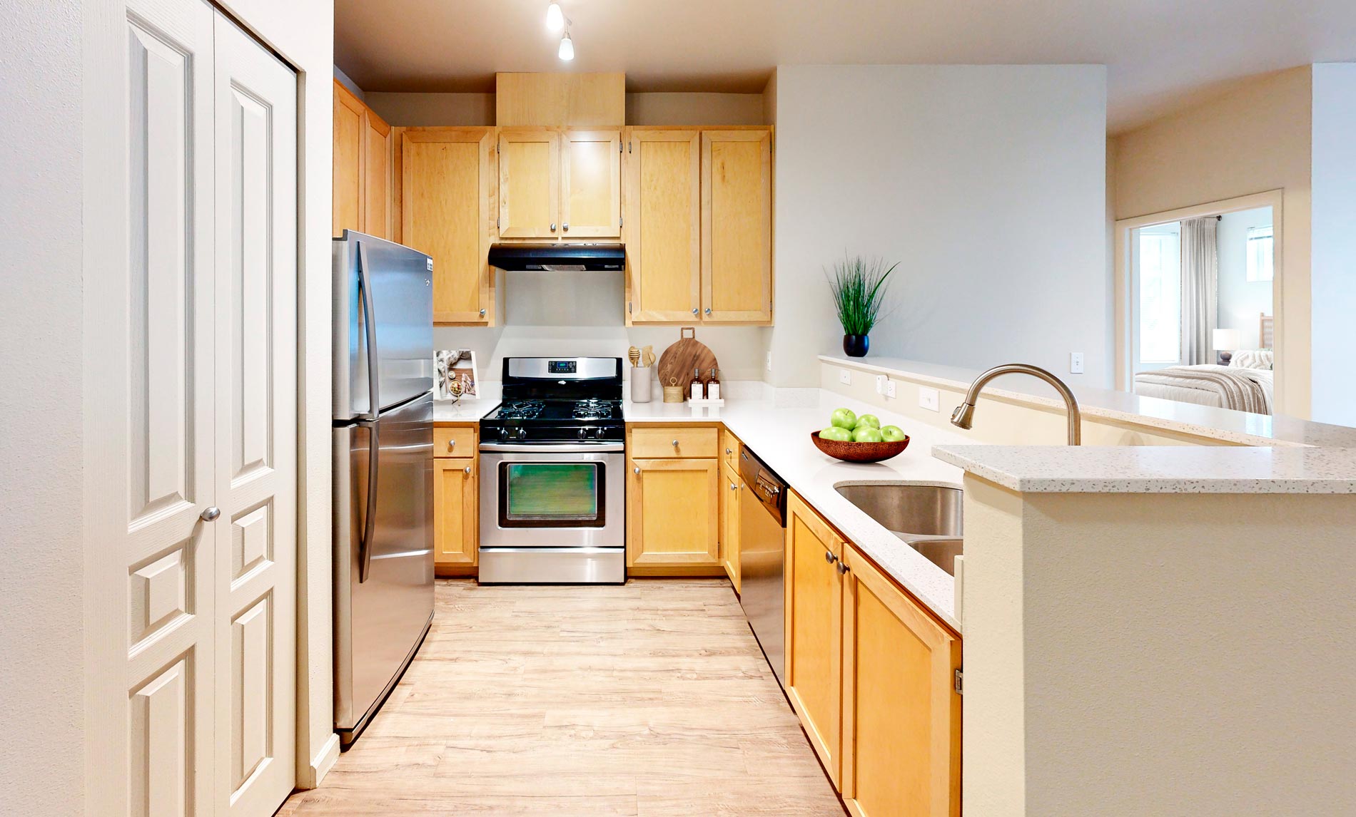 The Hawthorne staged kitchen