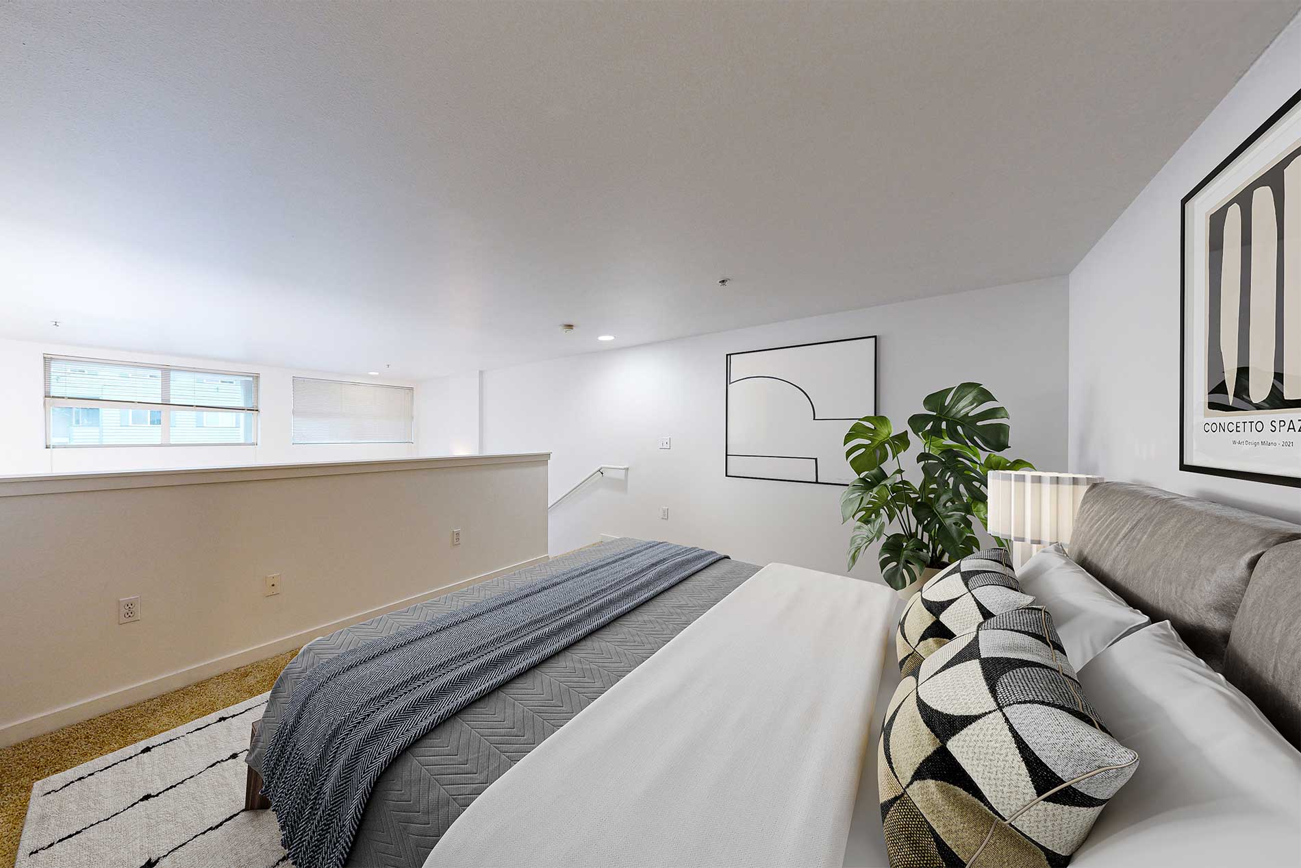 The Kennedy apartment bedroom