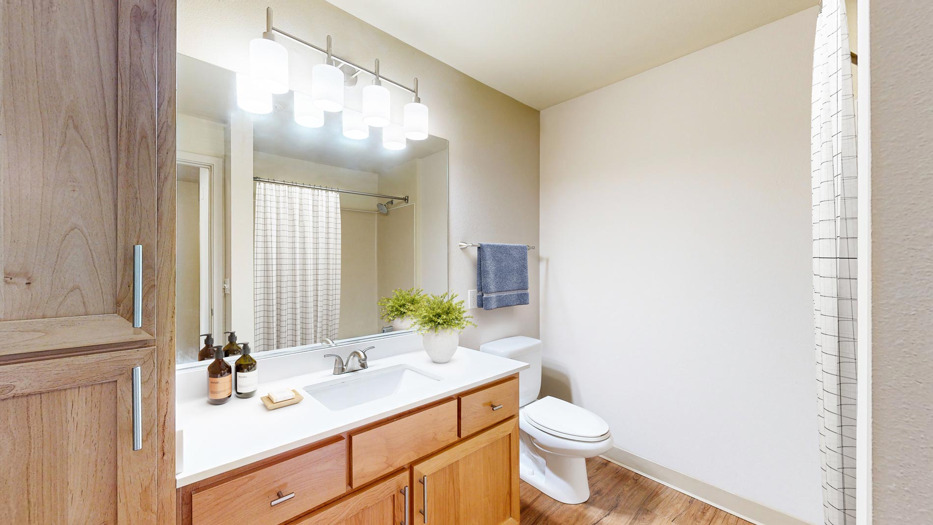 The Kennedy staged bathroom