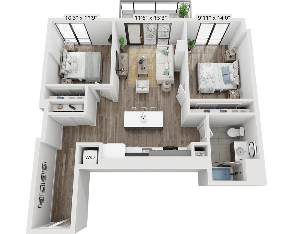 Two Bedroom B1B