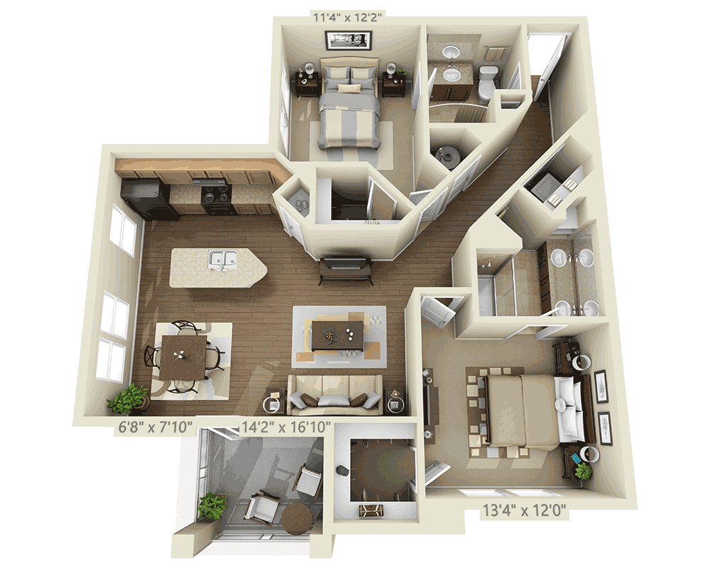 Two Bedroom B2A