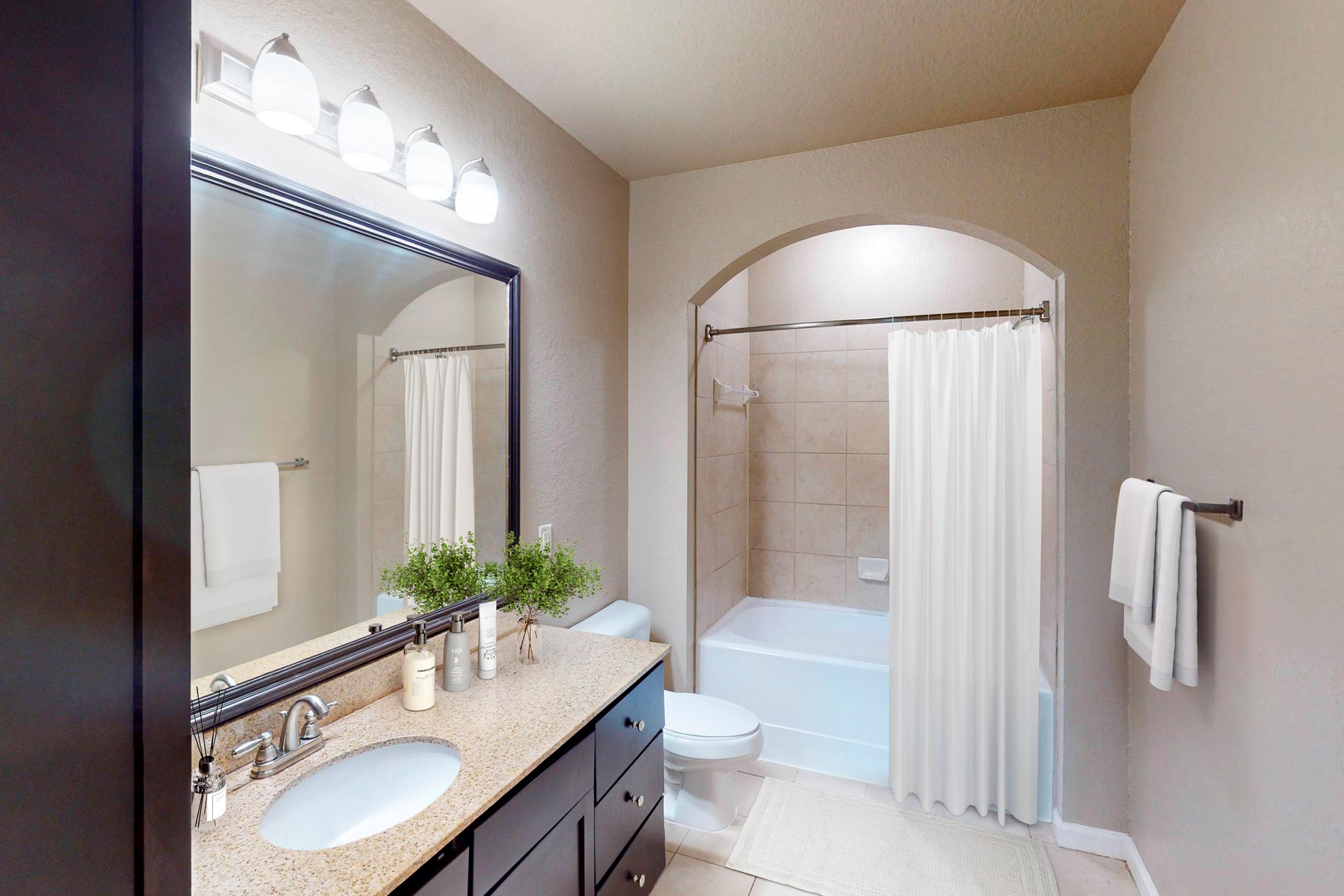 Preserve at Gateway staged bathroom