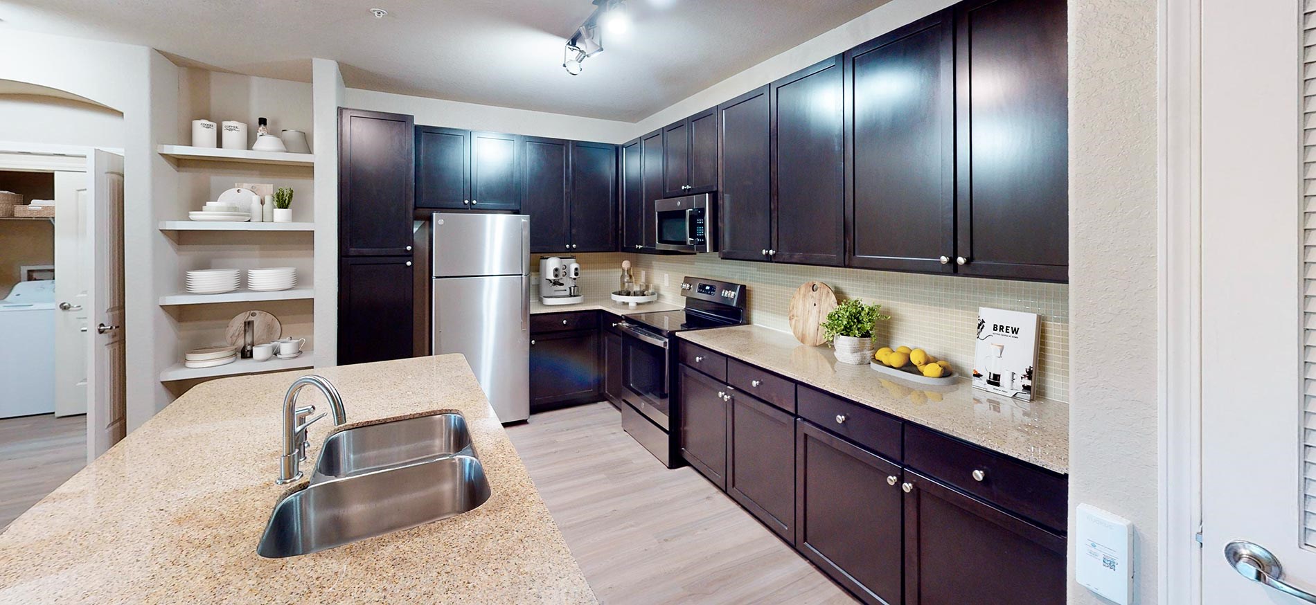 Preserve at Gateway staged kitchen