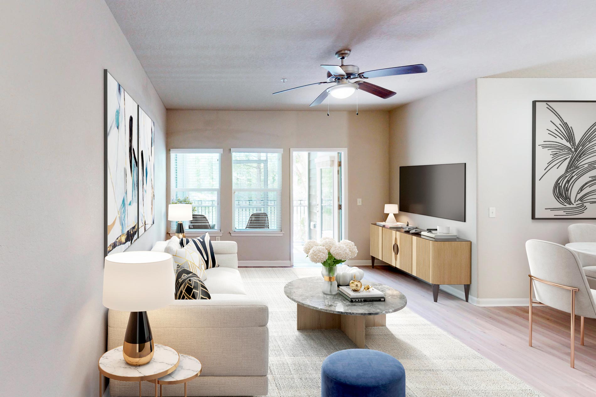 Preserve at Gateway staged living room