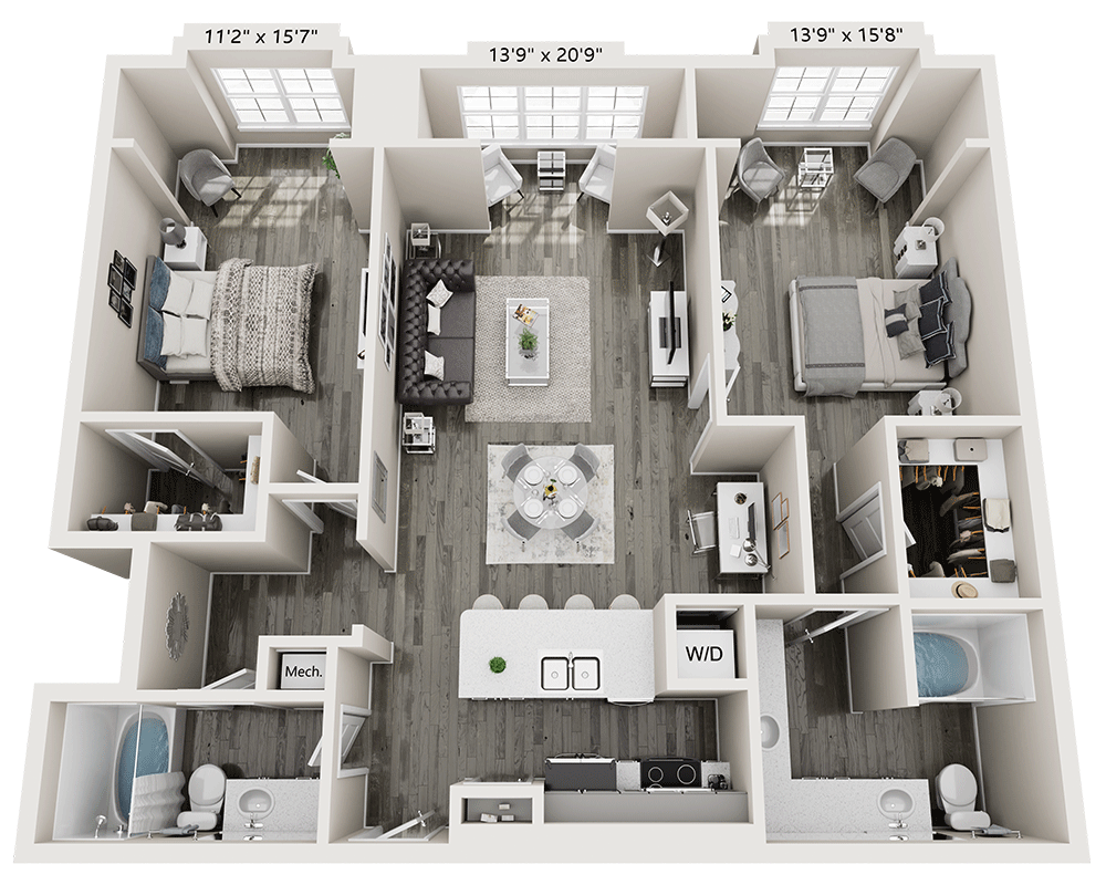 Two Bedroom B2M