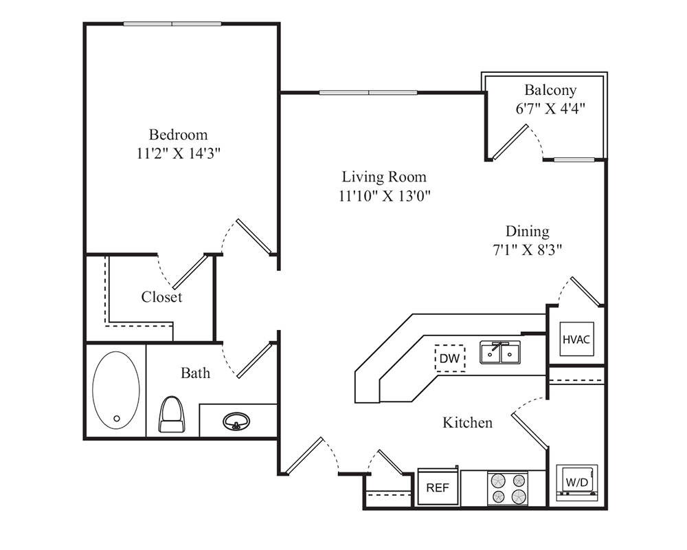 One Bedroom A1G