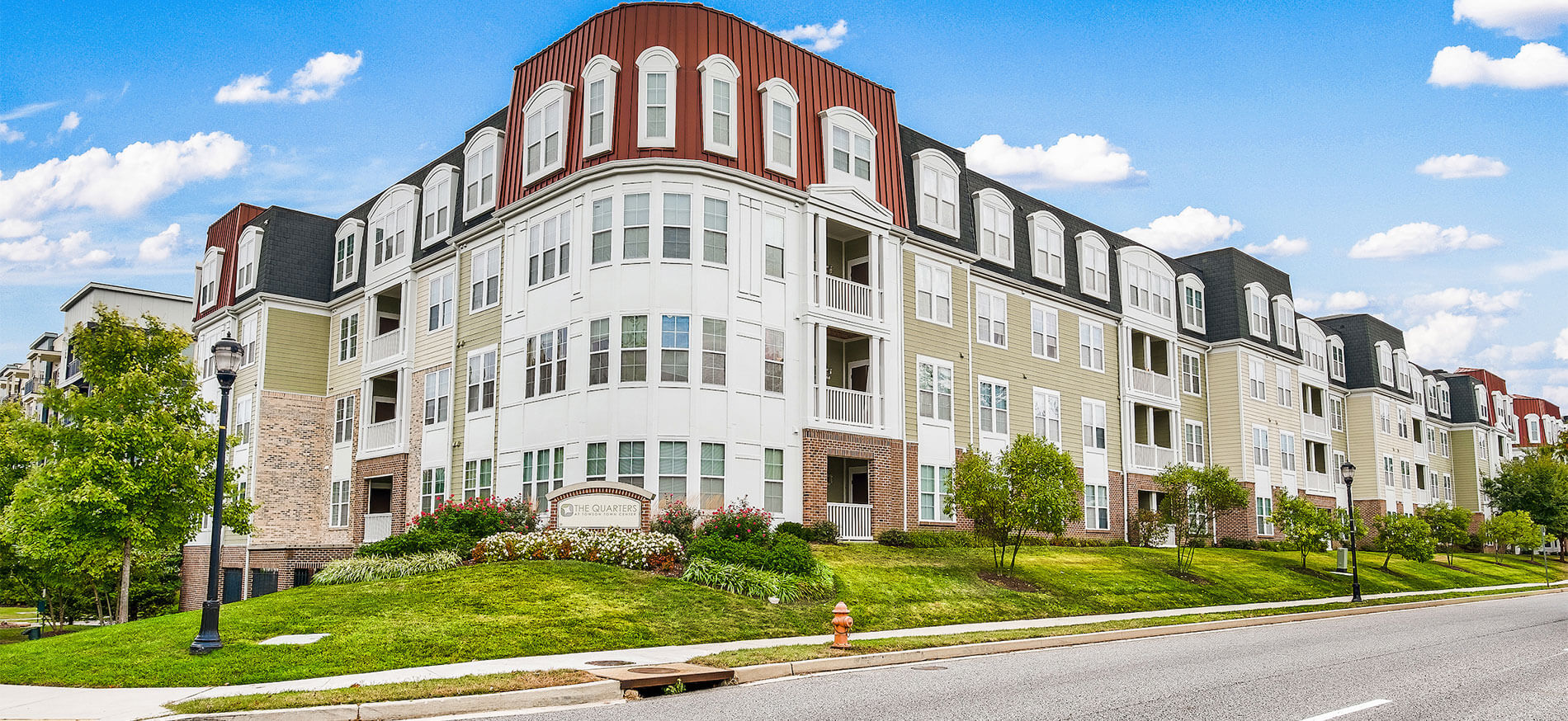 Quarters at Towson town center exterior building