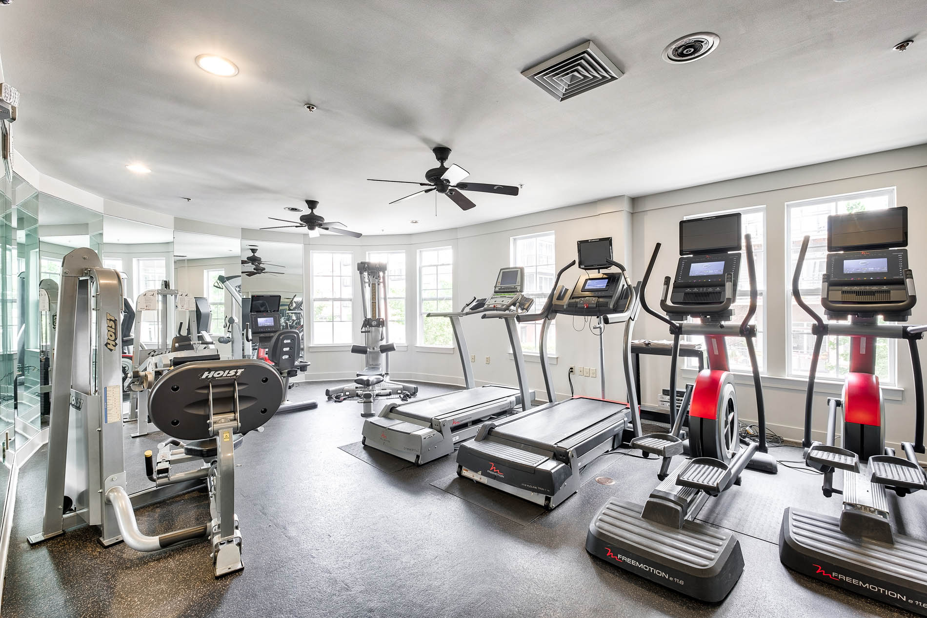 Quarters at towson town center fitness room