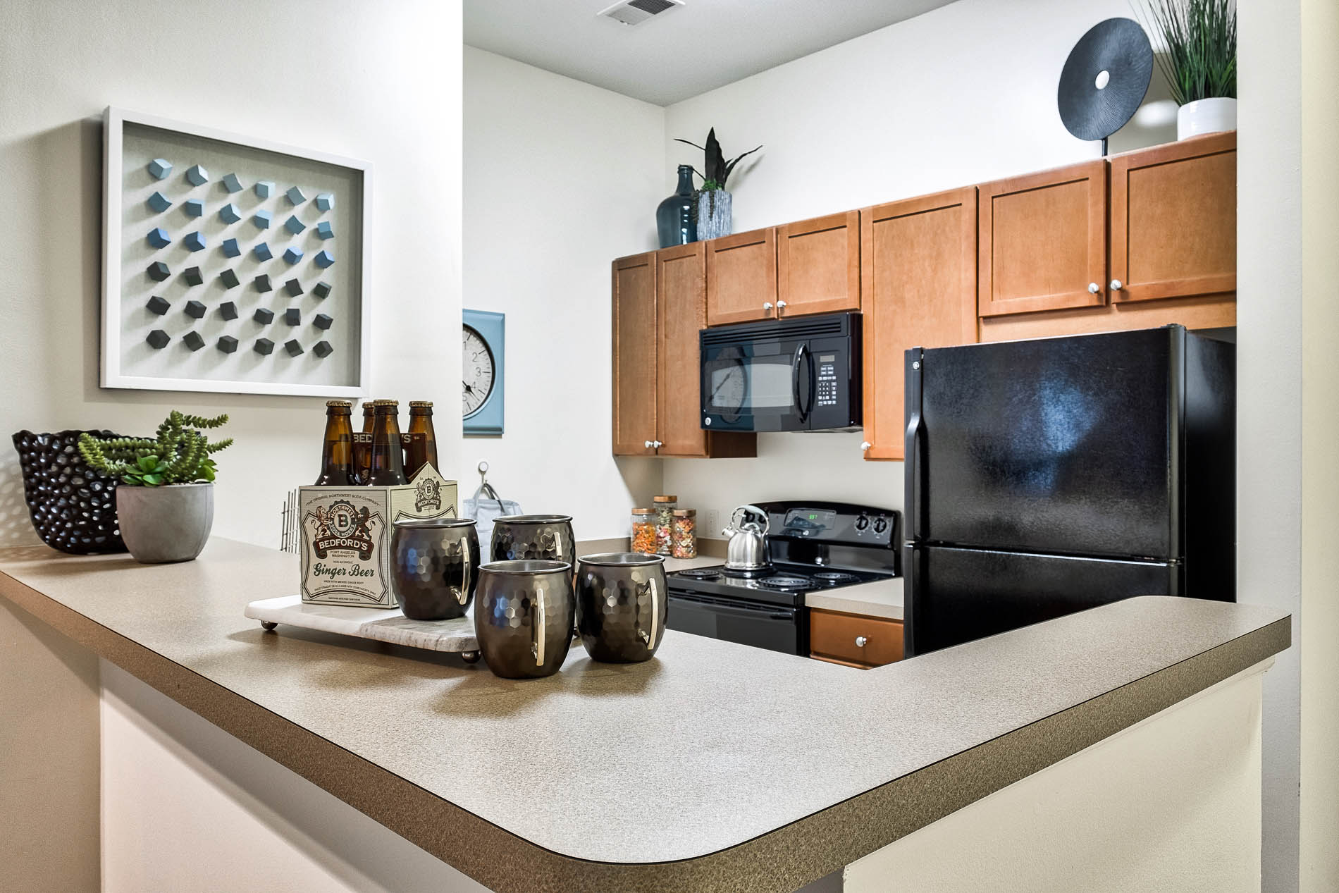 Quarters at towson town center kitchen interior