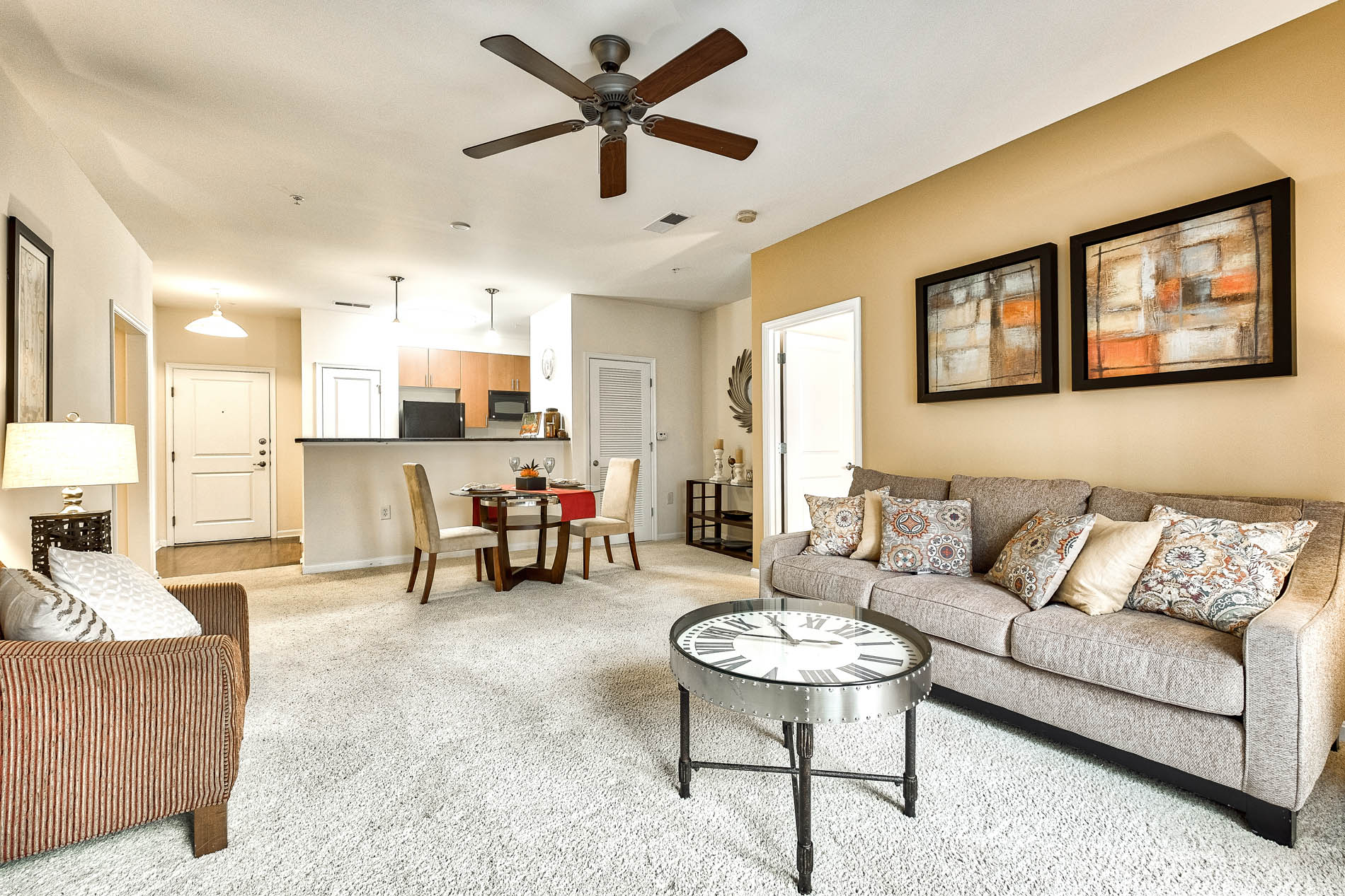 Quarters at towson town center living room interior