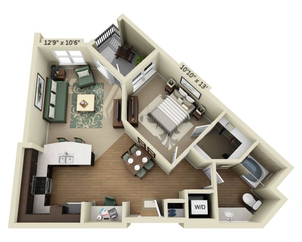 One Bedroom A1B