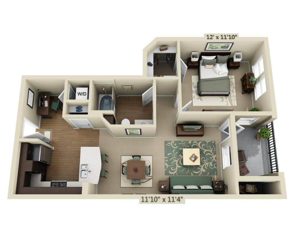 One Bedroom A1D