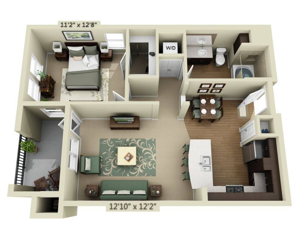One Bedroom A1F