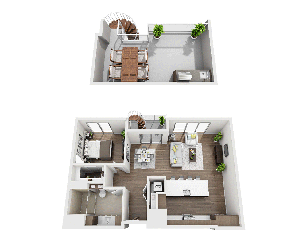 One Bedroom A1E Penthouse