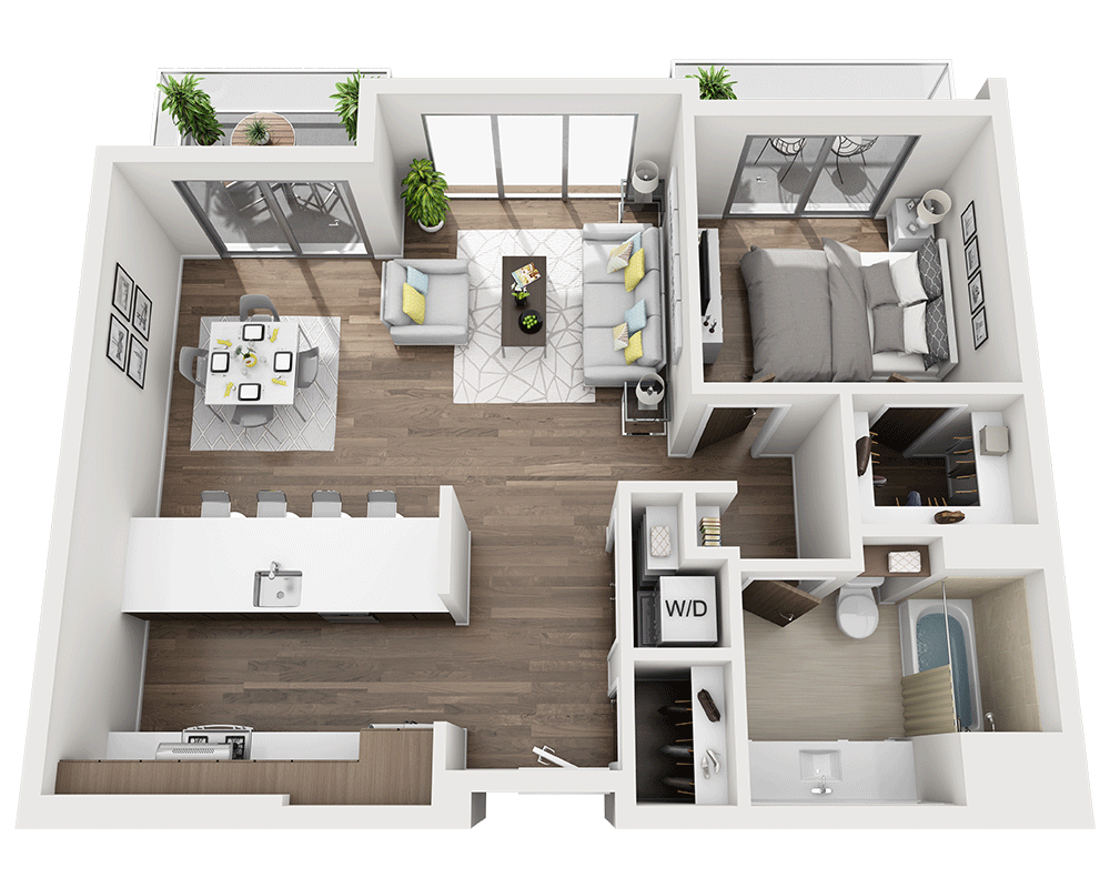 One Bedroom A1D