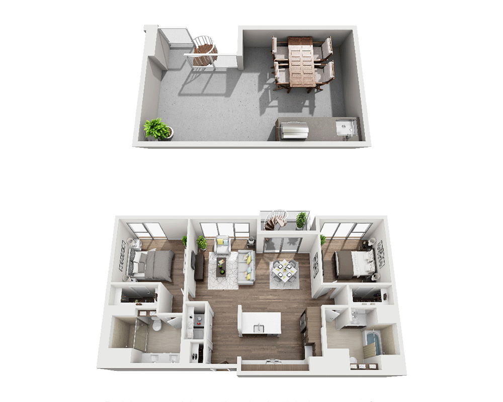 Two Bedroom B2C Penthouse