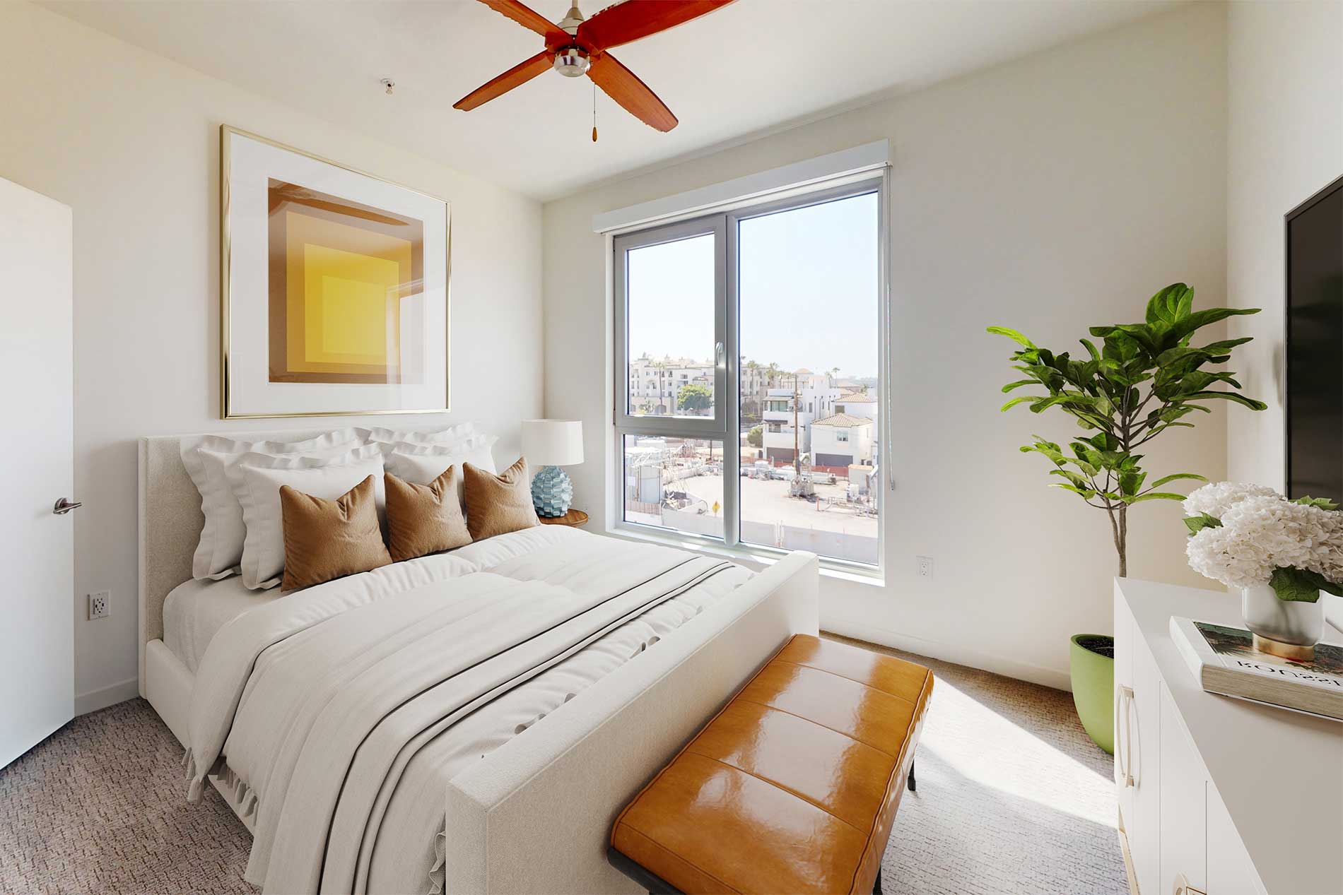 Pacific City apartment bedroom