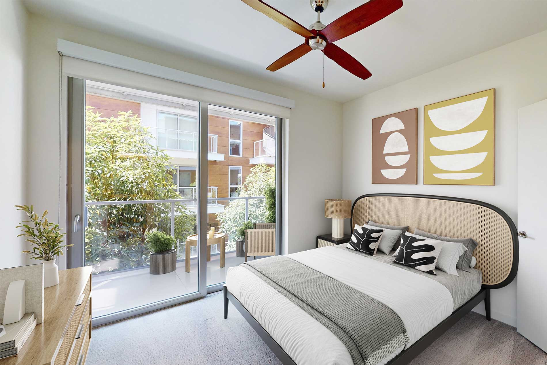 Pacific City apartment bedroom