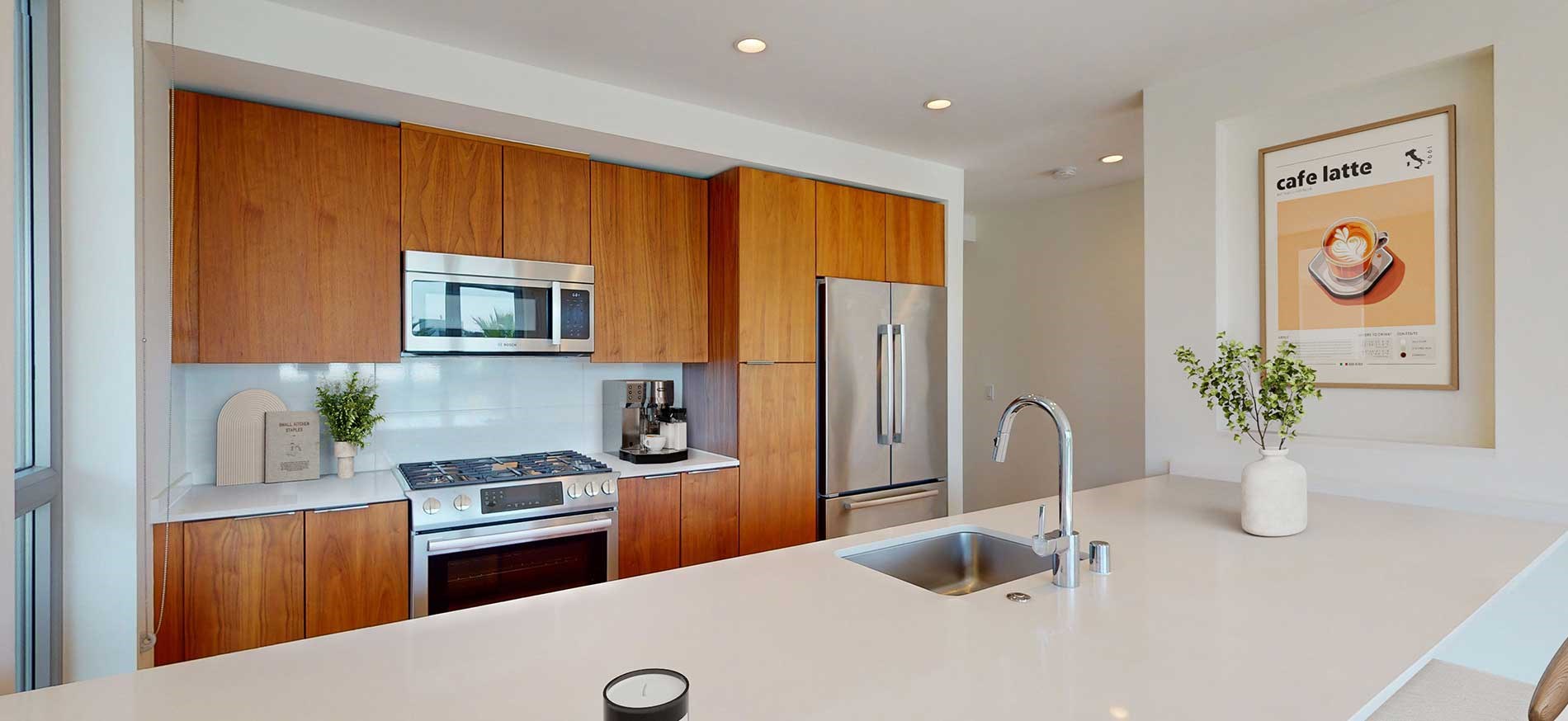 Pacific City apartment kitchen