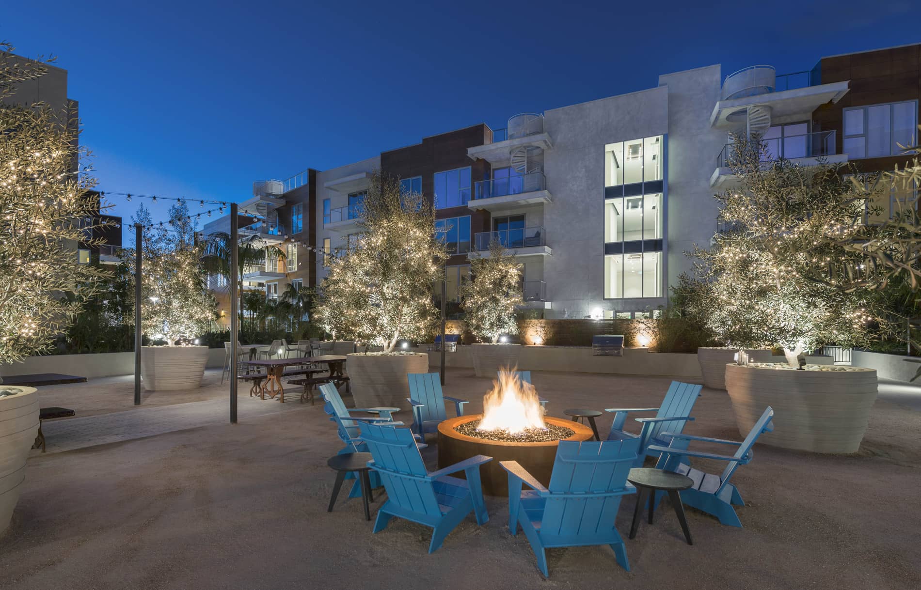 The Residences at Pacific City Courtyard and Fire Pit