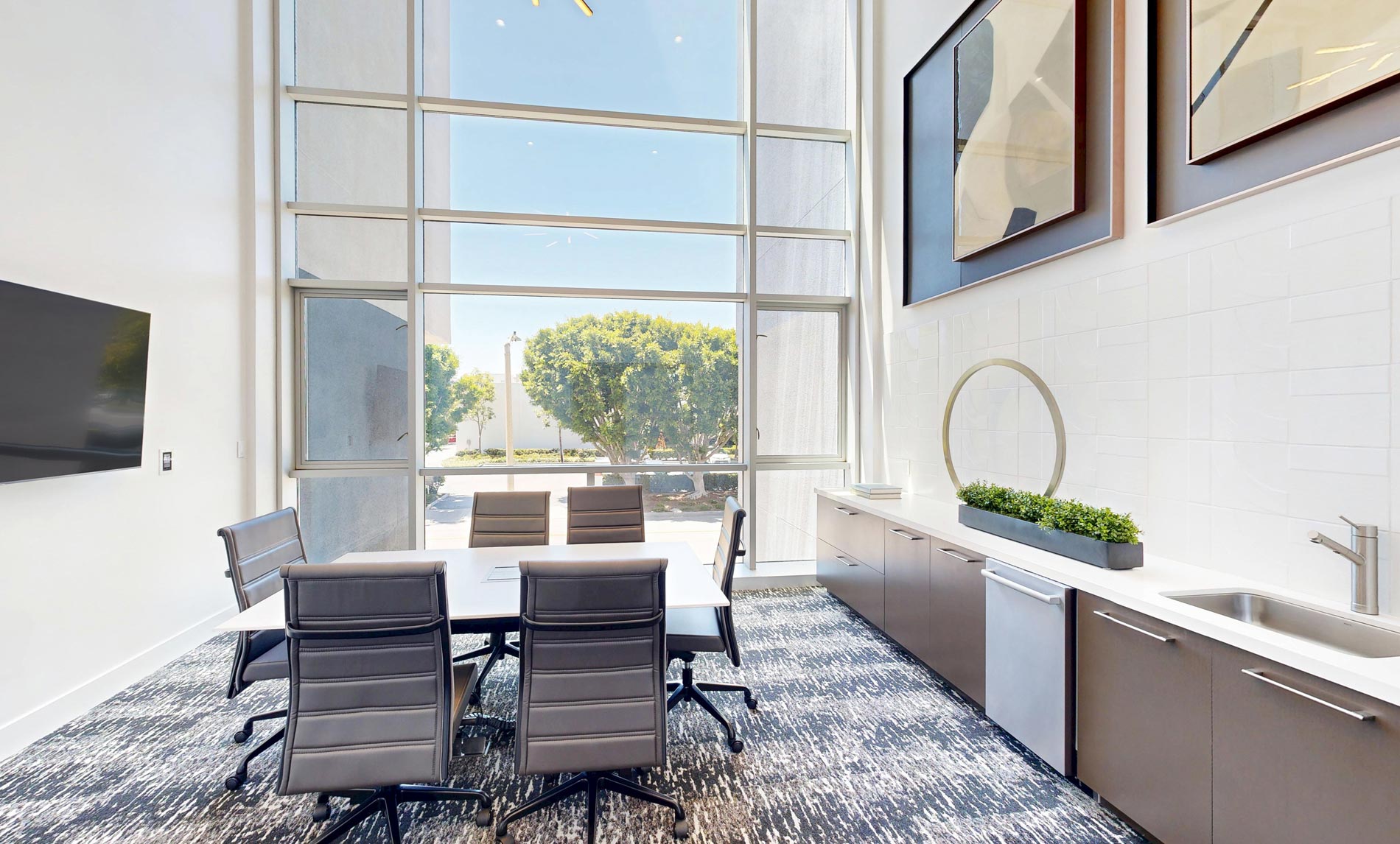 The Residences on Jamboree second floor conference room