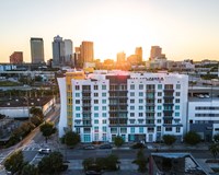 The Slade downtown views at sunset