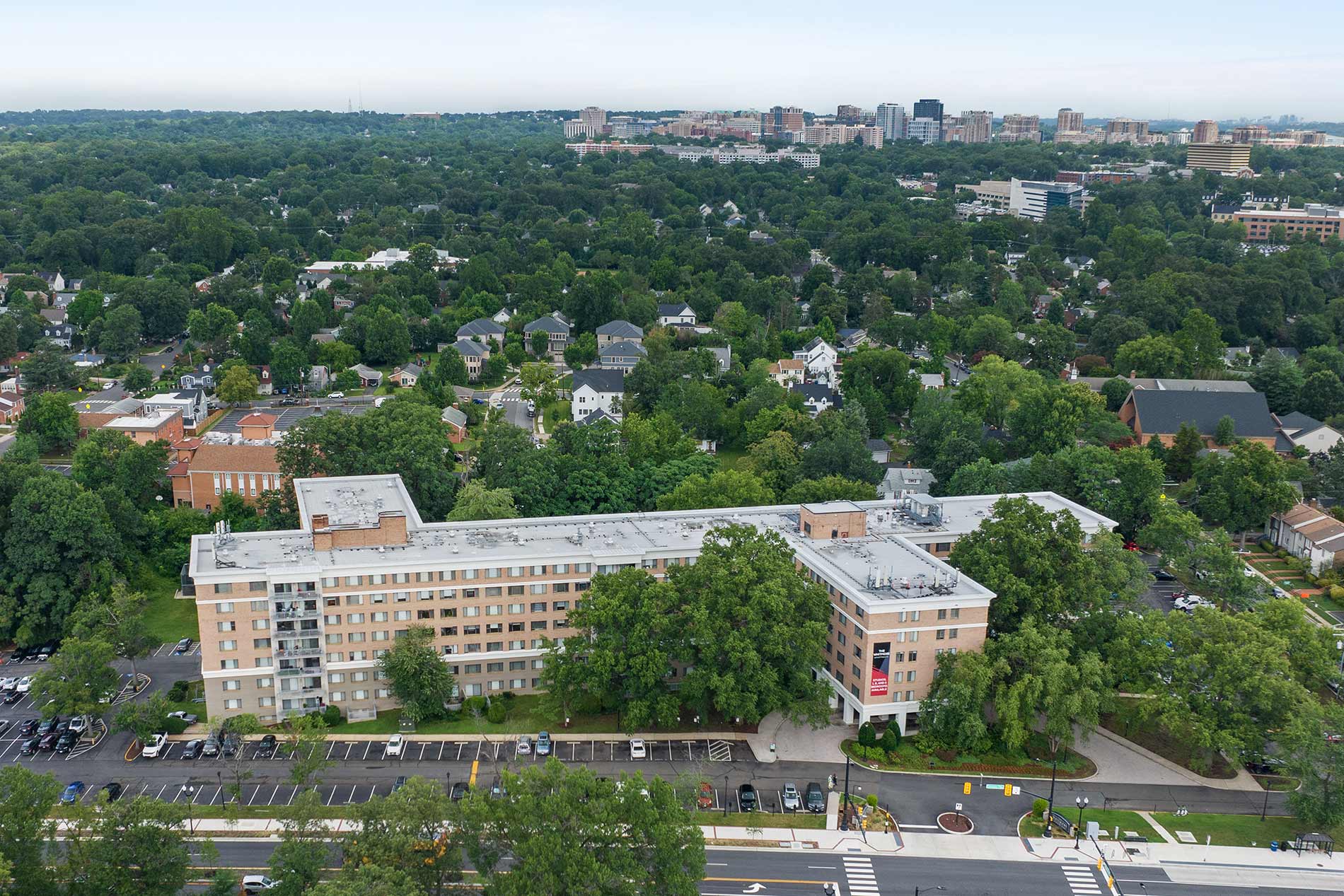 The Whitmore drone building exterior
