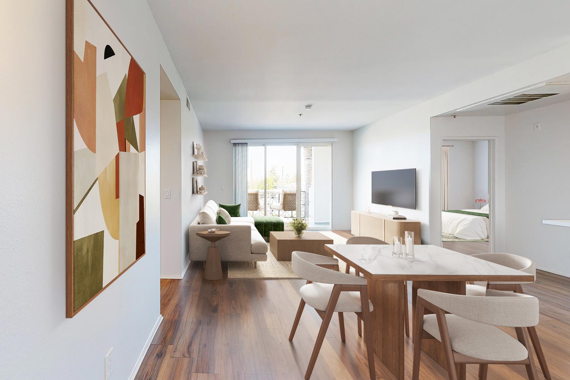 Tierra Del Rey staged dining room