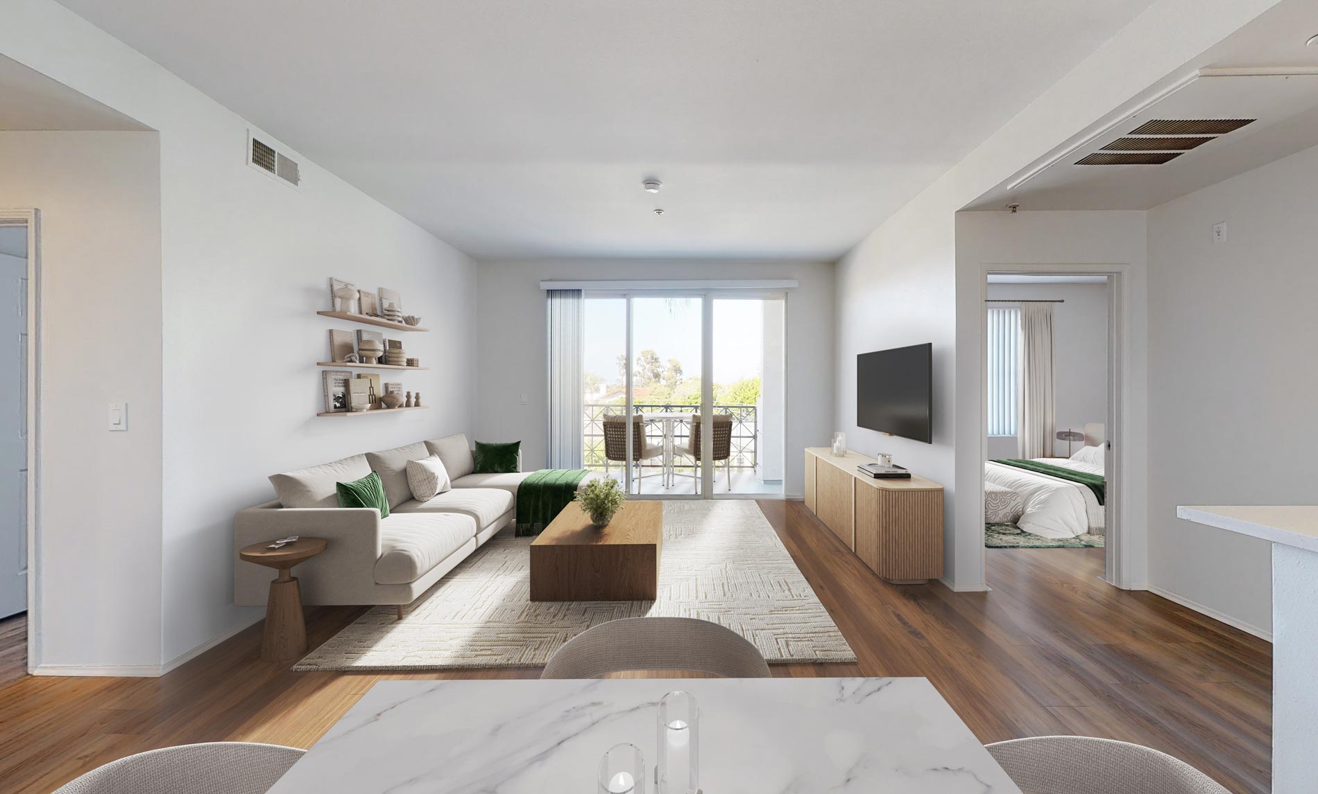 Tierra Del Rey staged living room