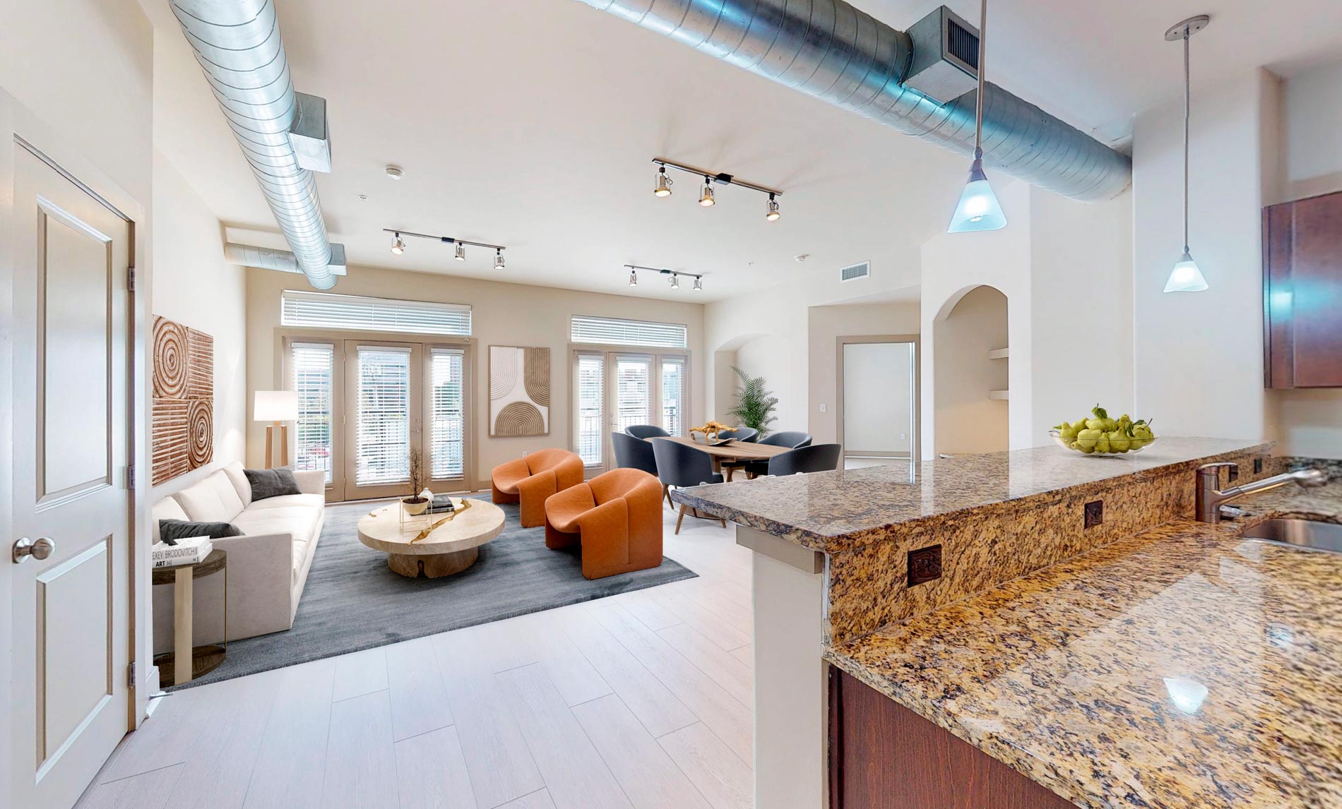 Towson Promenade staged living room