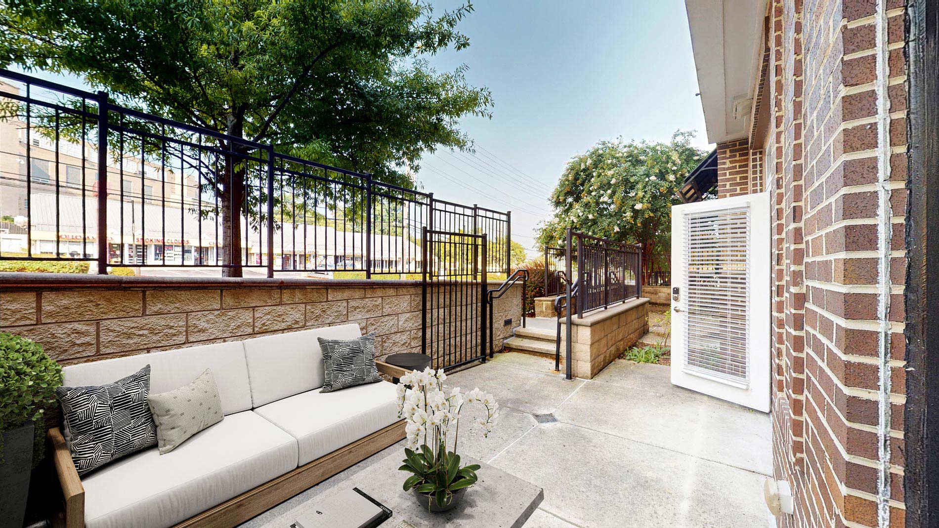 Towson Promenade staged patio
