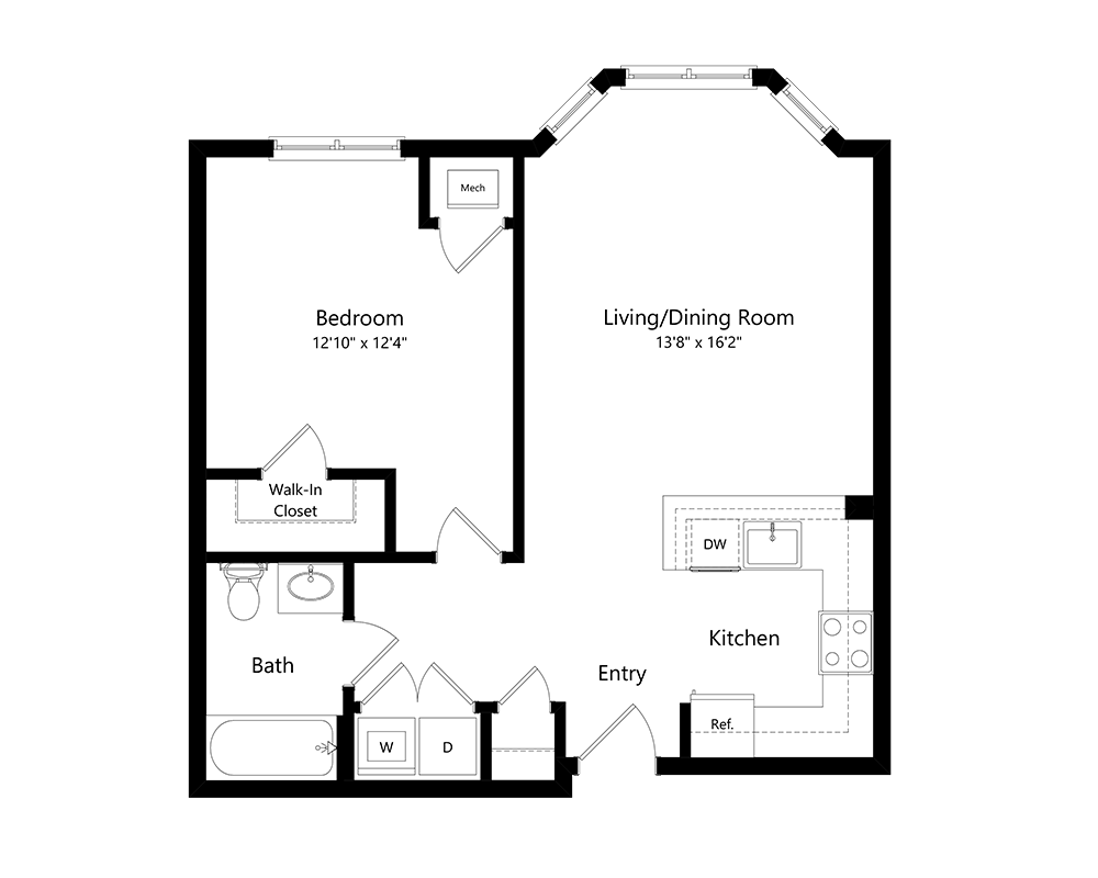 One Bedroom A1A