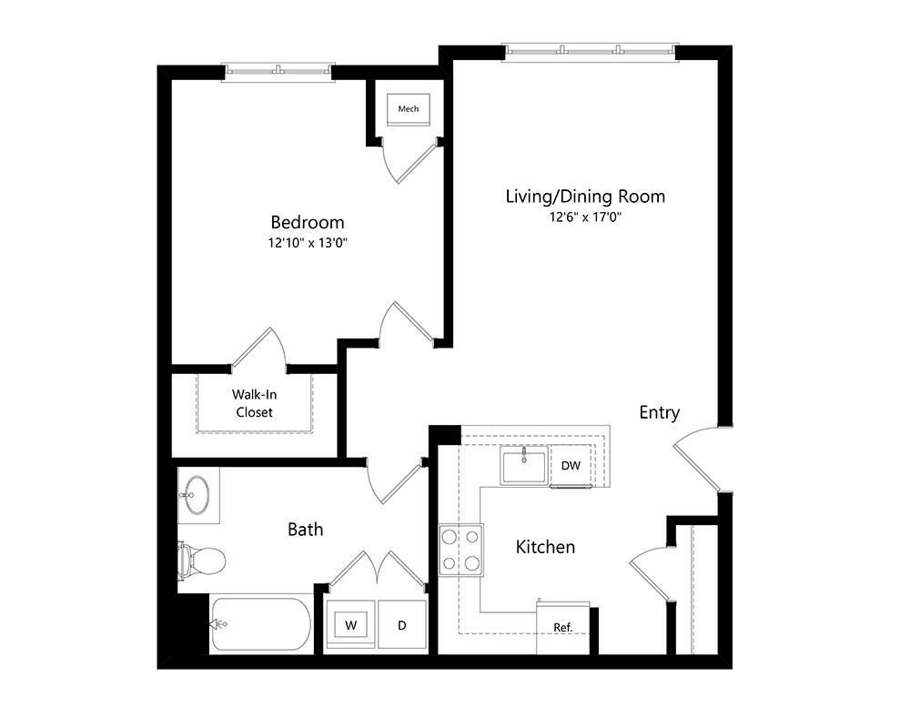 One Bedroom A1B
