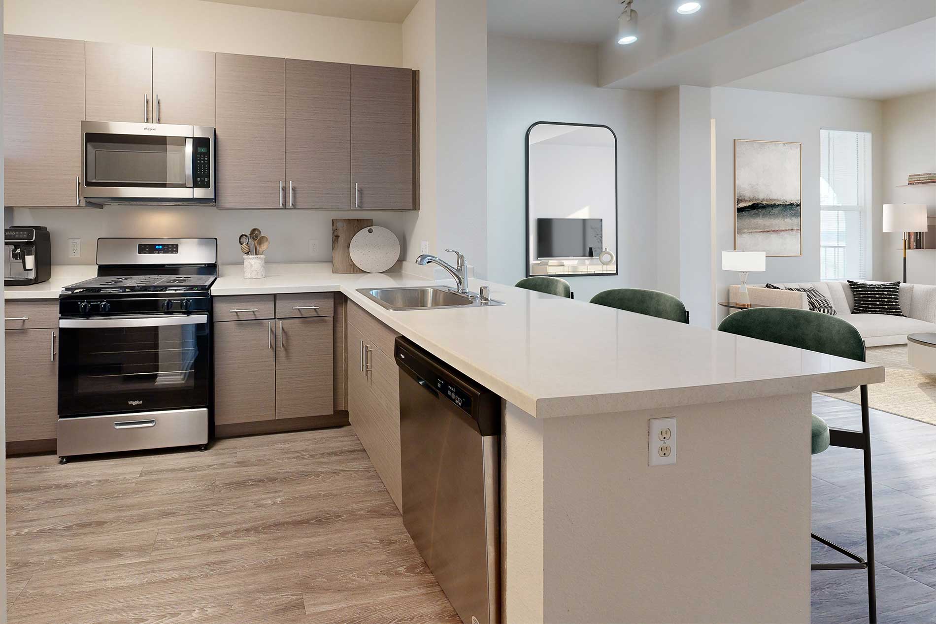 Verano apartment kitchen