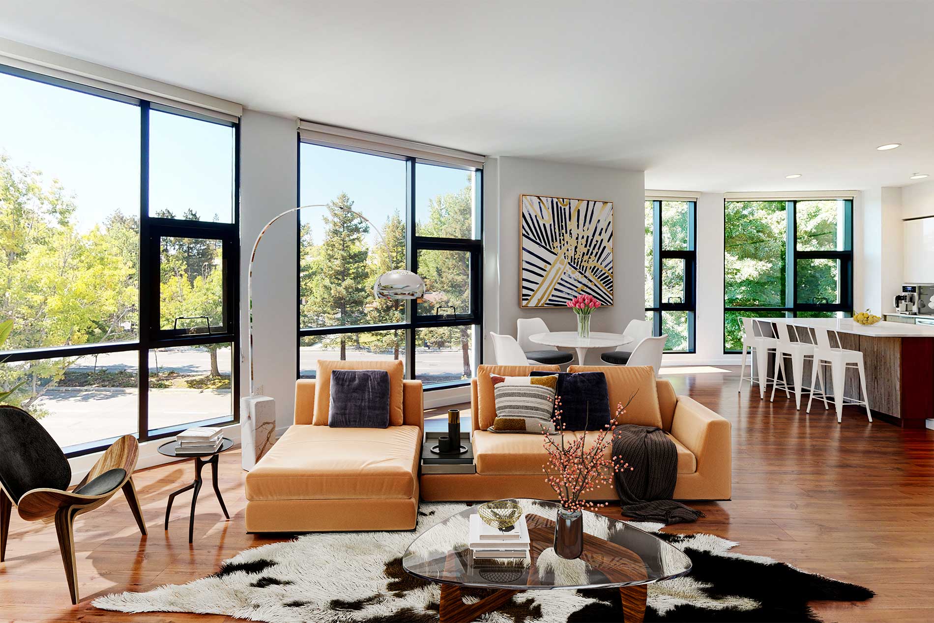 Verve apartment living room