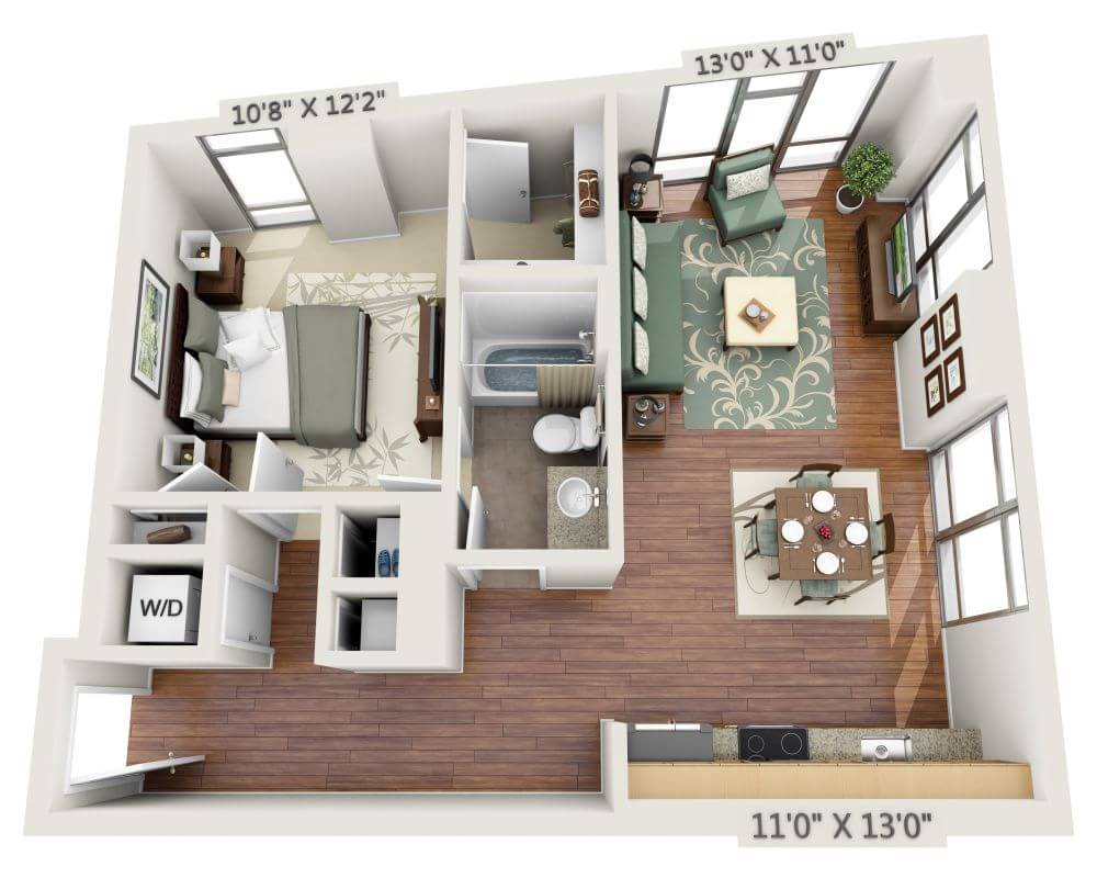 One Bedroom A1B