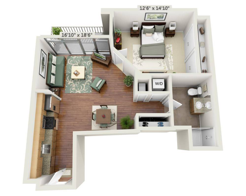 One Bedroom A1H