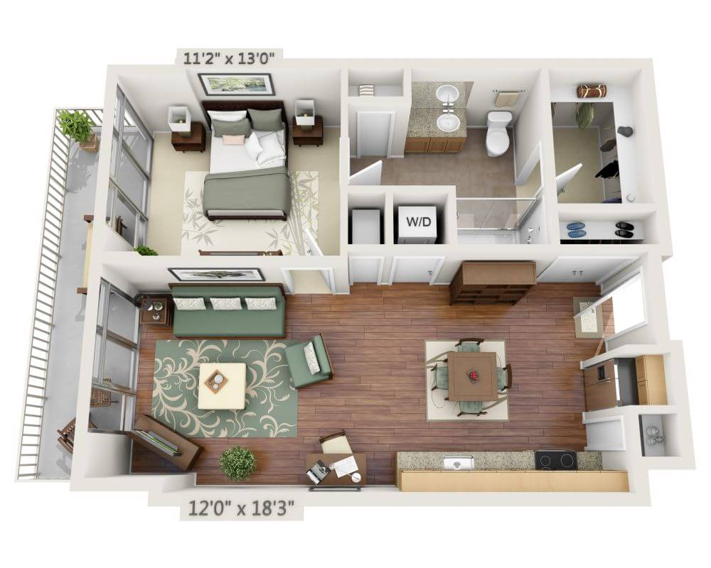 One Bedroom A1I